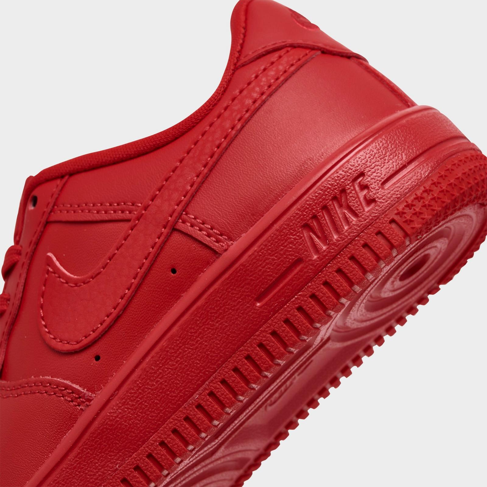 Little Kids' Nike Force 1 Casual Shoes - University Red/University Red/Black