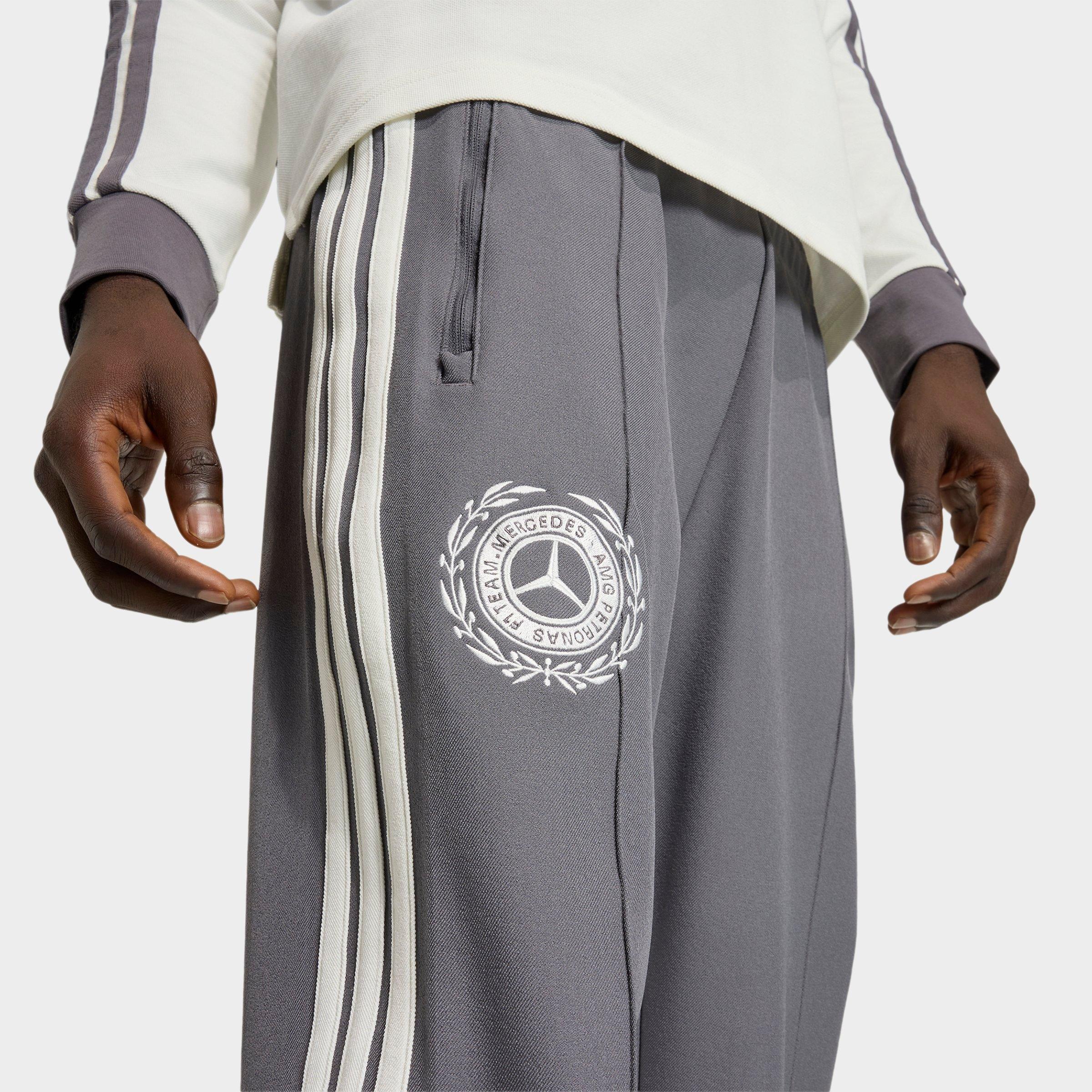 Men's adidas Mercedes-AMG Petronas F1 Team Silver Arrows Icon Track Pants - Granite/Off White