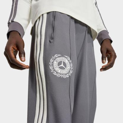 Men's adidas Mercedes-AMG Petronas F1 Team Silver Arrows Icon Track Pants - Granite/Off White