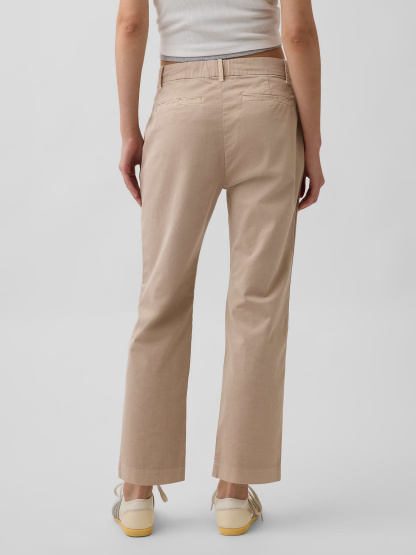 Mid Rise Khakis - Wicker tan
