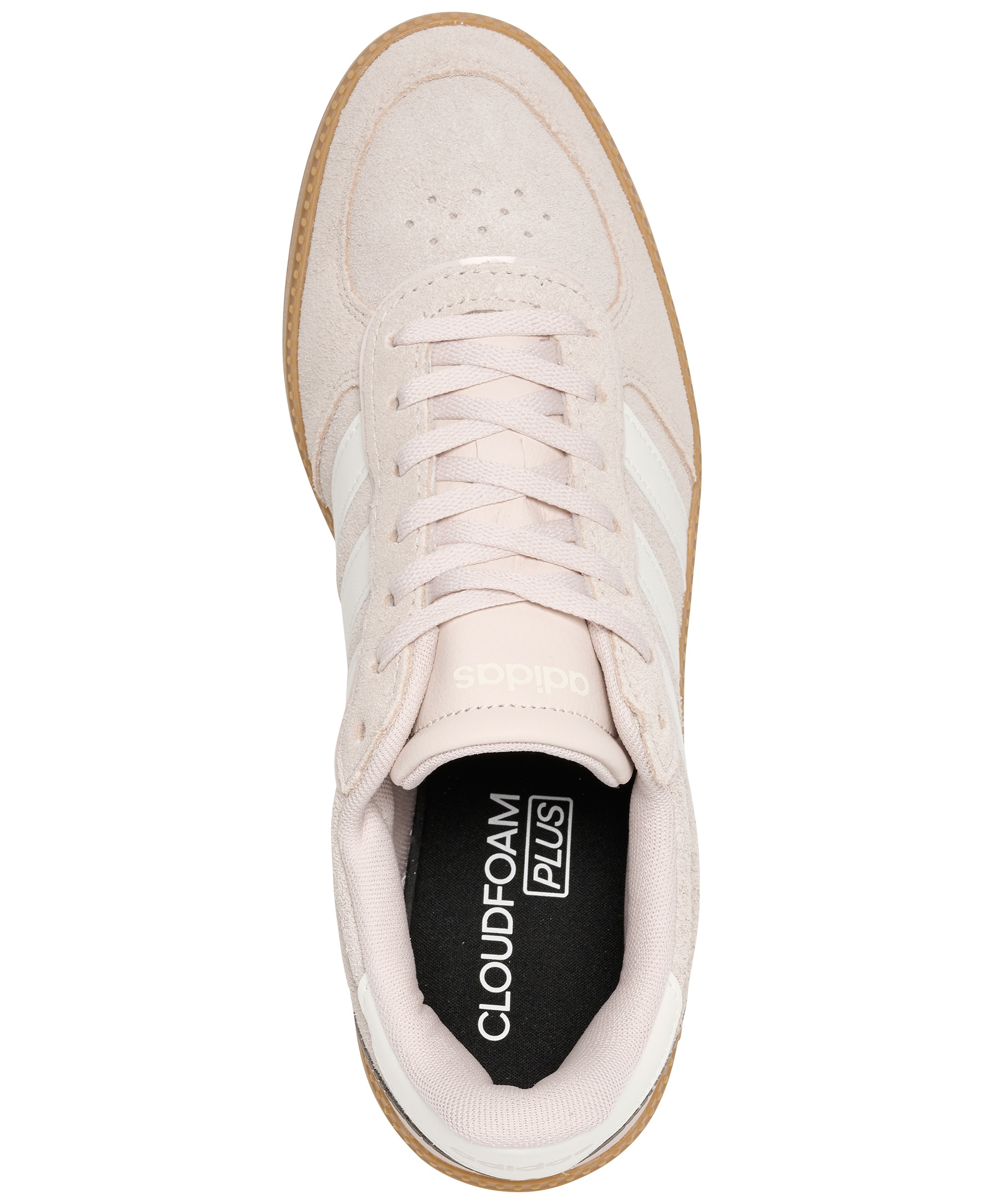 adidas Women's Breaknet Sleek Casual Sneakers from Finish Line - Putty Mauve, Cloud White
