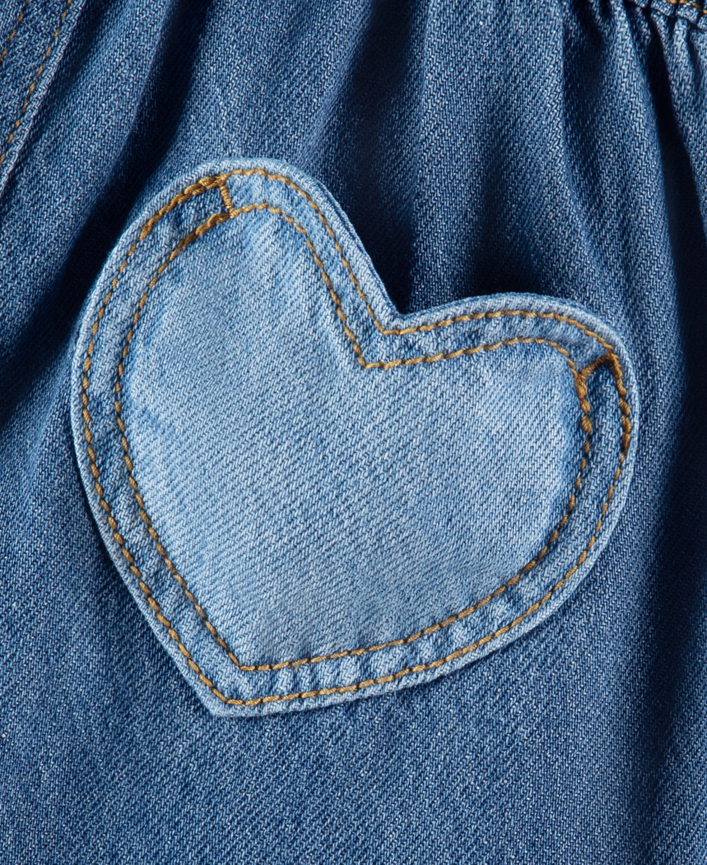 Levi's Toddler Girls' 2T-4T Hearts Detail Relaxed-Fit Overalls - Rodeo
