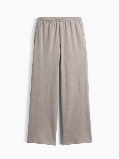Mid Rise VintageSoft Terry Loose Sweatpants - Light brown
