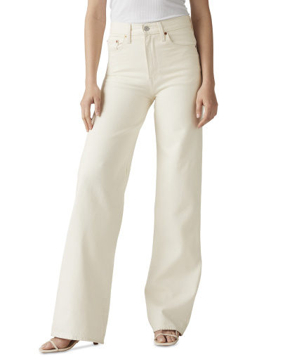 Levi's Premium Women's Ribcage Wide-Leg Jeans - Barely Freezing