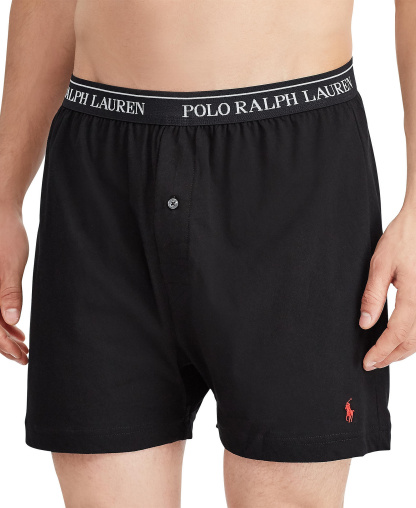 Polo Ralph Lauren Men's 5-Pack Classic-Fit Cotton Knit Boxers - Grey