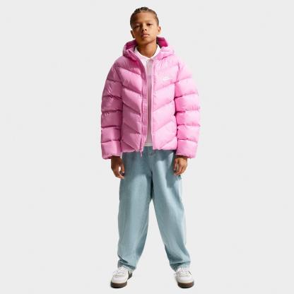 Big Kids' Nithtke Sportswear All Day Play Therma-FIT Loose-Fit Puffer Jacket - Pink Rise