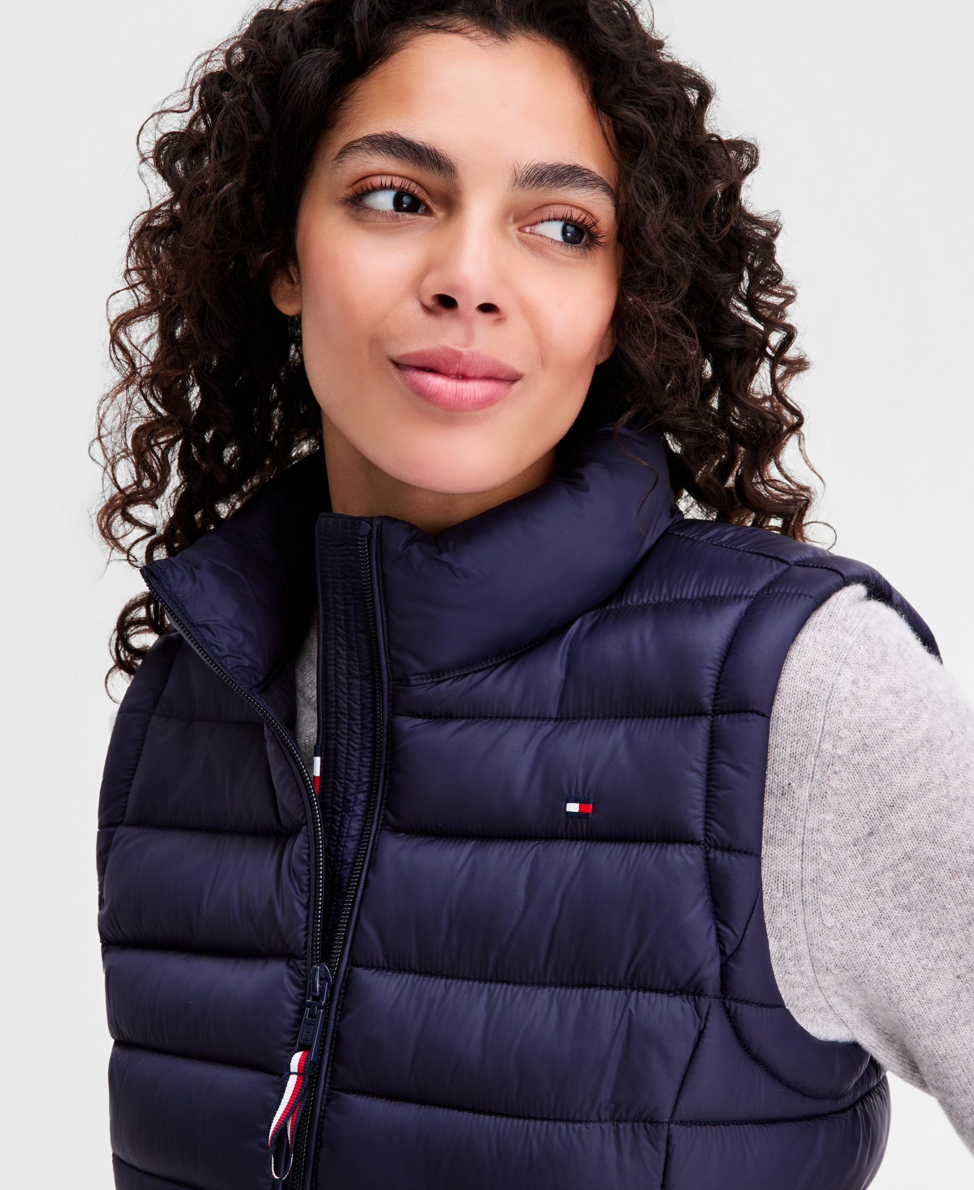 Tommy Hilfiger Women's Zip-Front Puffer Vest - Navy