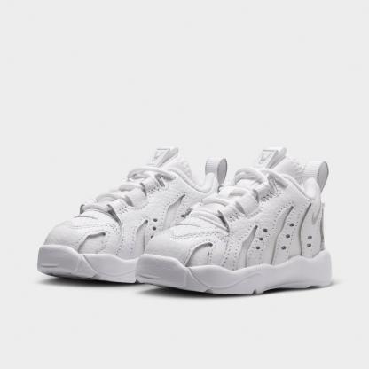 Kids' Toddler Nithtke Air DT Max ‘96 Low Casual Shoes - White/Metallic Silver/White/Light Smoke Grey - Both shoes facing left
