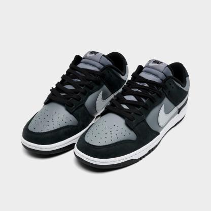 Men's Nithtke Dunk Low Retro Casual Shoes - Part 3 - Black/Light Smoke Grey/Smoke Grey/White - Both shoes facing left