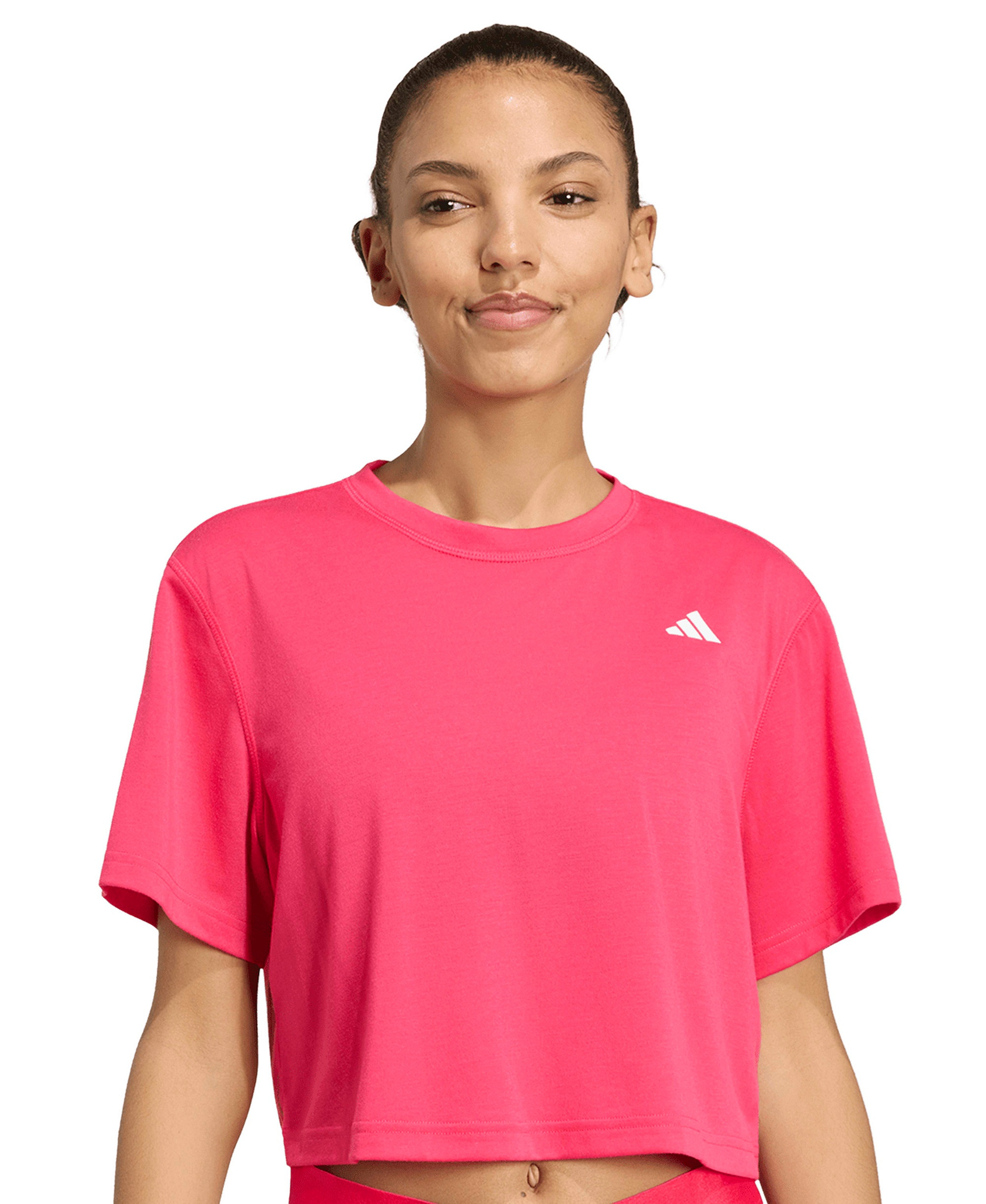 adidas Women's Train Essentials Boxy Workout T-Shirt - Power Pink