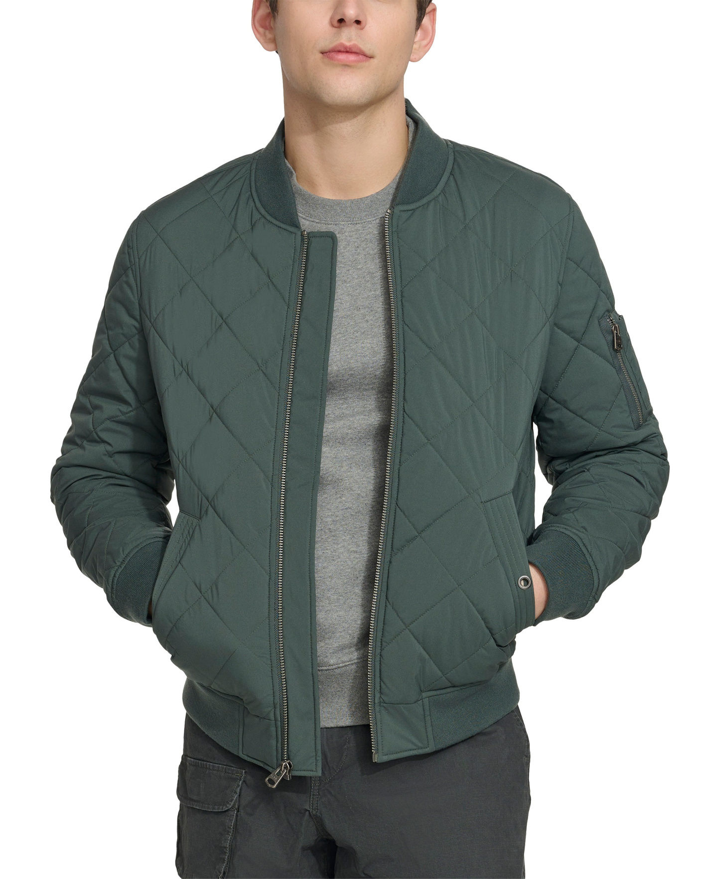 Levi's Men's Quilted Fashion Bomber Jacket - Urban Chic Blue