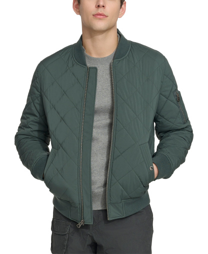 Levi's Men's Quilted Fashion Bomber Jacket - Urban Chic Blue
