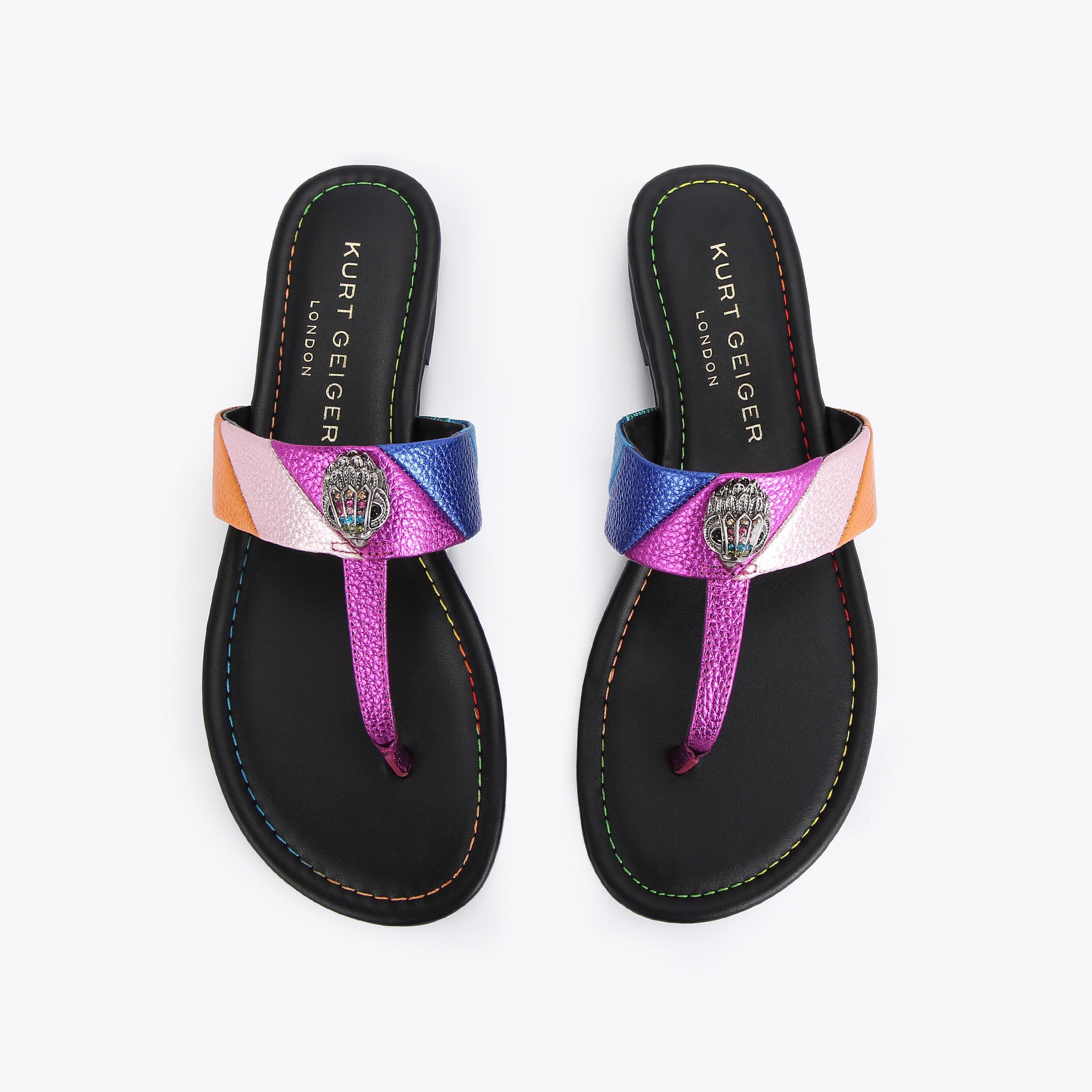 Kurt Geiger London Kensington T-bar Sandal - Multi Colored - view 3