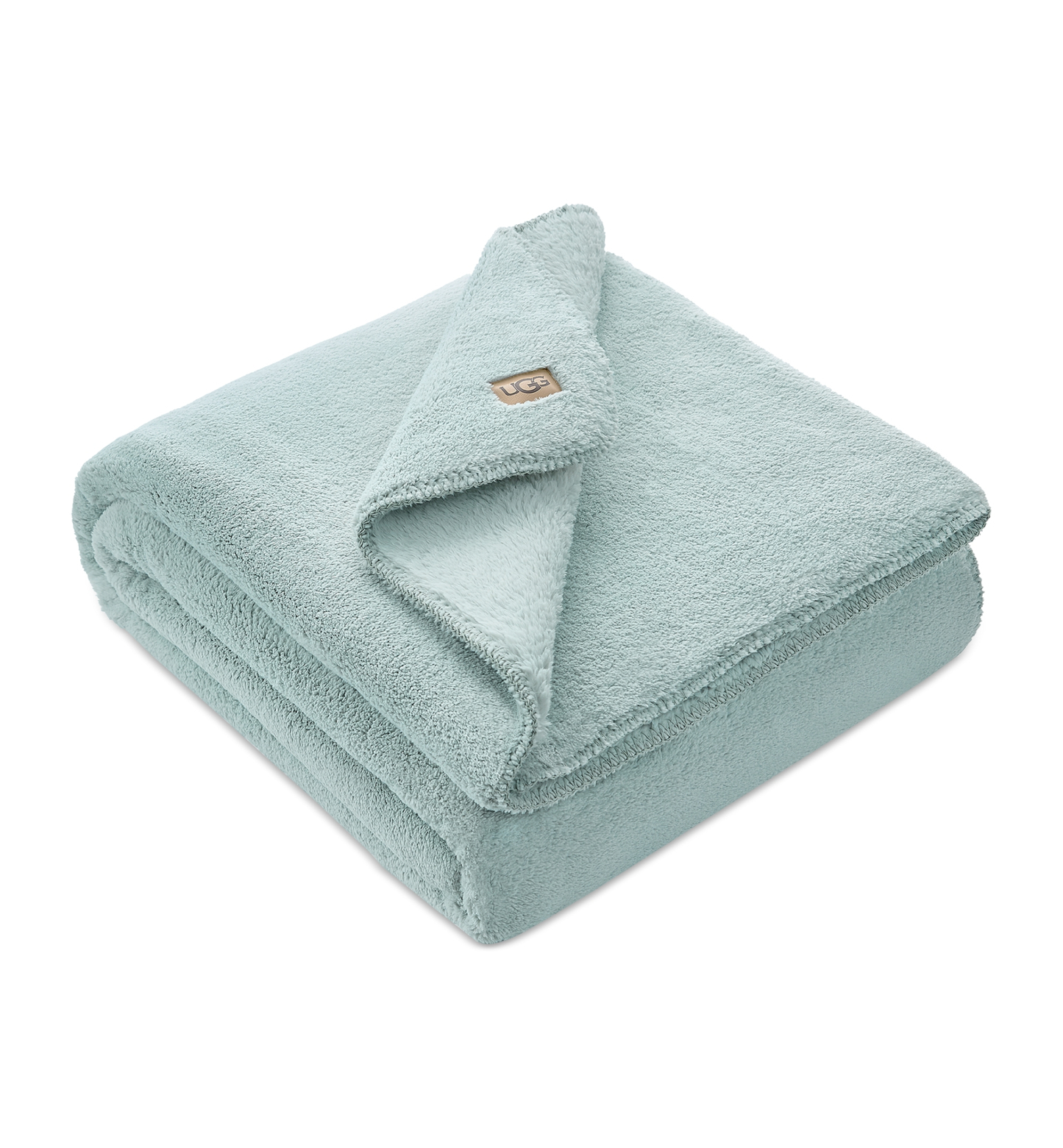 UGG® Saige Plush Throw, 50" x 70" - Sky Grey