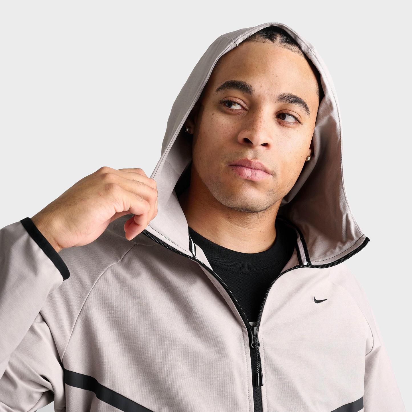 Men's Nithtke Tech Shori Knit Full-Zip Windbreaker Jacket - College Grey/Black