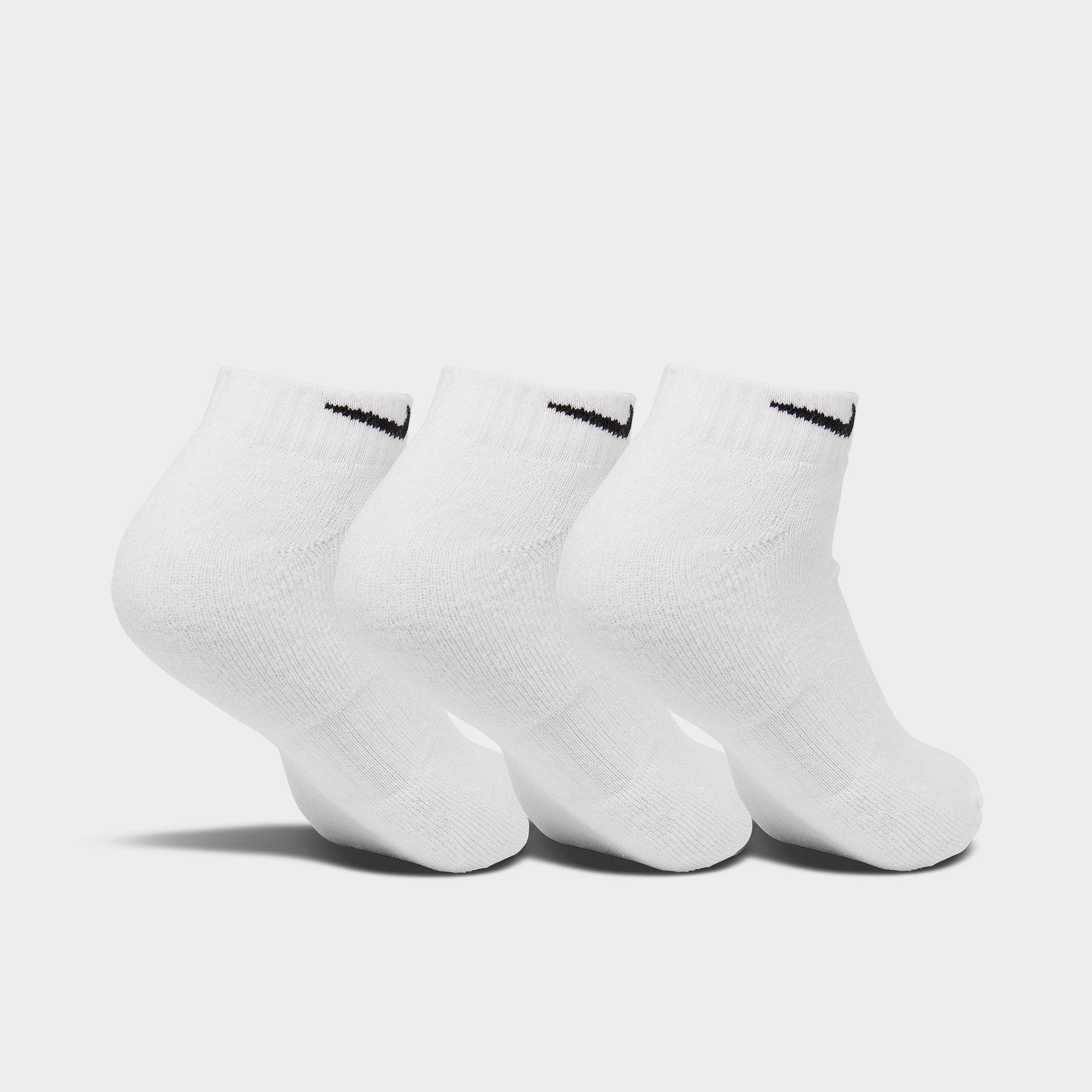 Nithtke Everyday Cushioned Training Low Socks (3-Pack) - White/Black