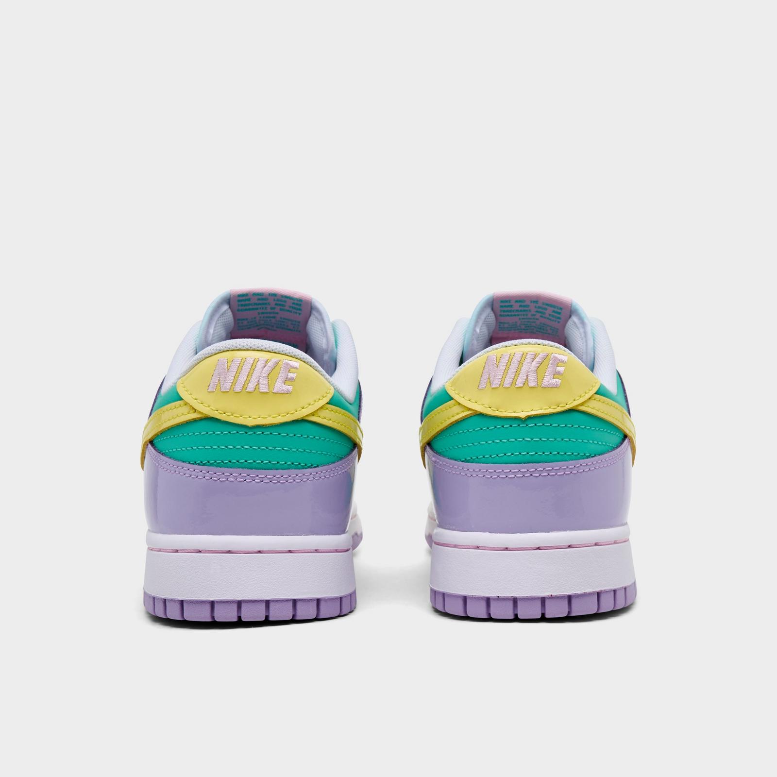 Men's Nike Dunk Low Retro SE Casual Shoes - Emerald Rise/Hydrangeas/White/Yellow Pulse