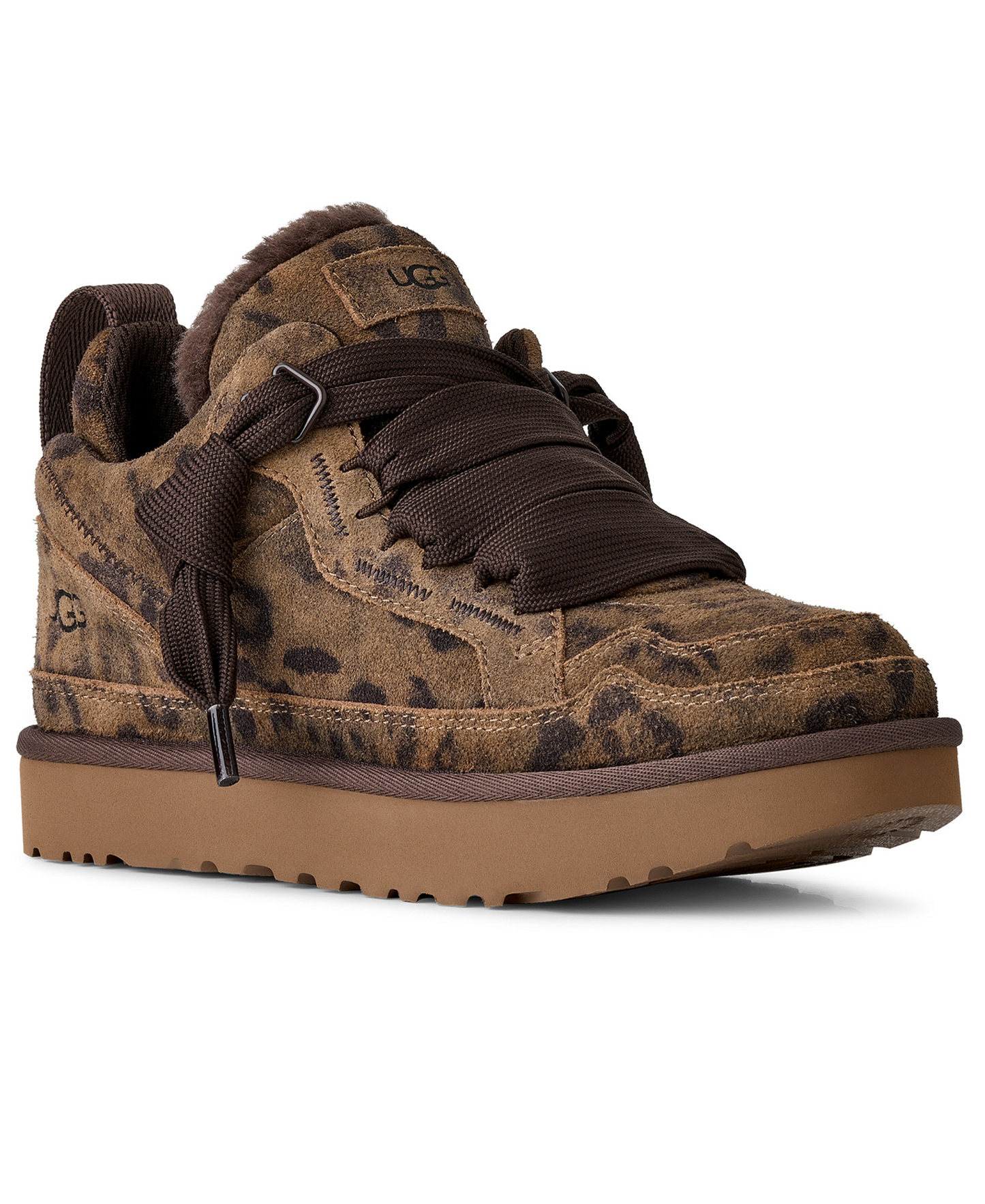 UGG® Women's Lowmel Lace-Up Sneaker Booties - Chestnut Spotted