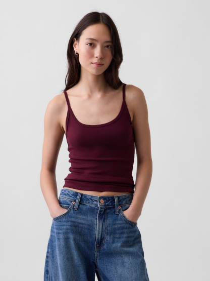 Modern Crop Cami - Noir red