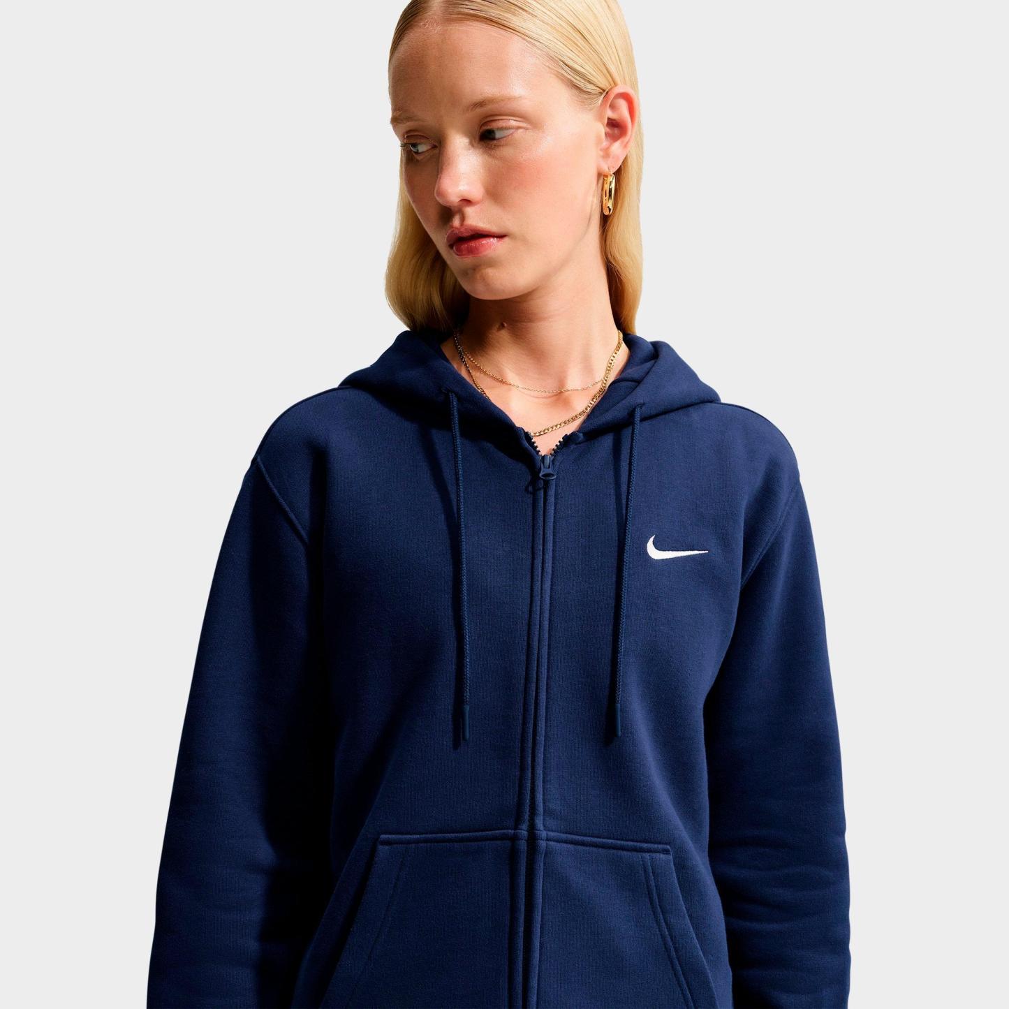 Women's Nithtke Studio Fleece Medium-Weight Full-Zip Hoodie - Midnight Navy/Sail