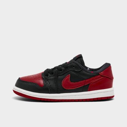Kids' Toddler Air Jordan Retro 1 Low OG Casual Shoes - Black/Varsity Red/Summit White - view 1