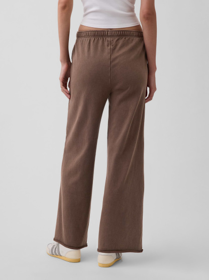 Mid Rise VintageSoft Terry Loose Sweatpants - Brown