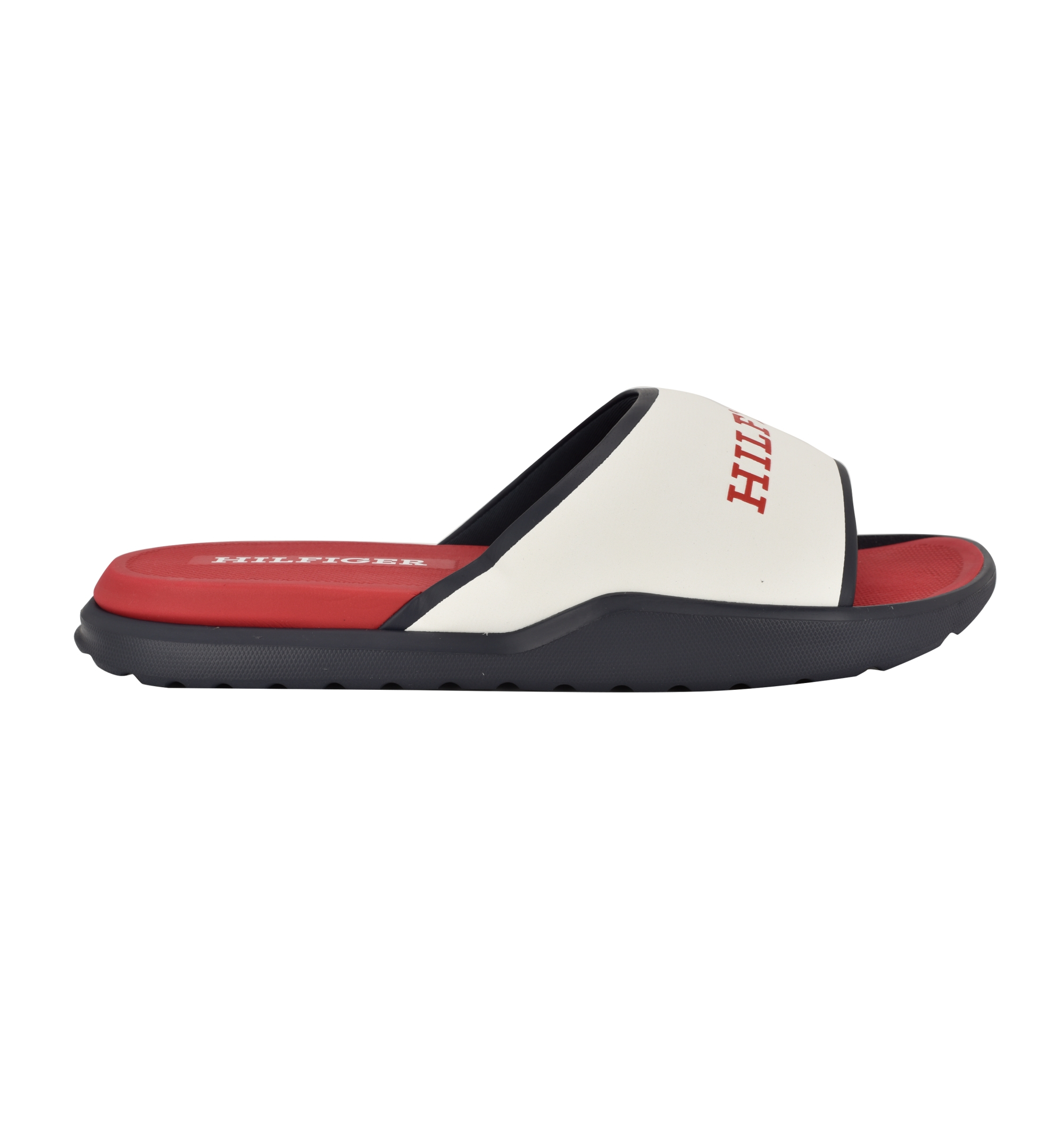 Tommy Hilfiger Men's Marson Fashion Slides - White, Navy multi