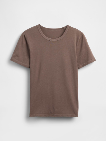 Organic Cotton VintageSoft T-Shirt - Cool brown