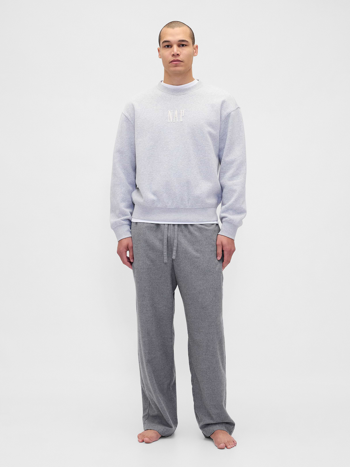 Adult Softest Flannel PJ Pants - Heather grey