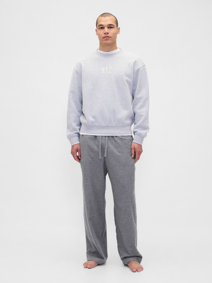 Adult Softest Flannel PJ Pants - Heather grey