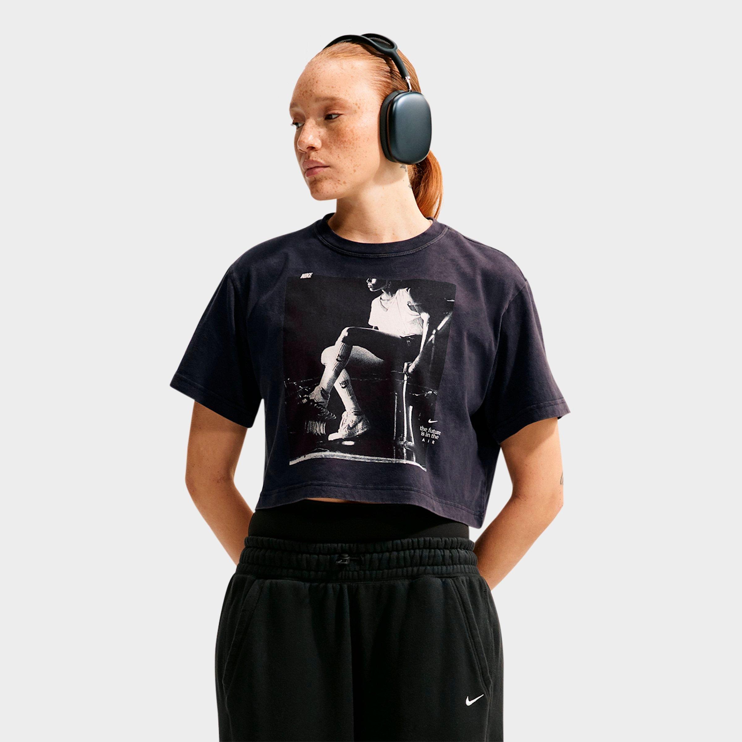 Women's Nithtke Basketball Photo T-Shirt - Black