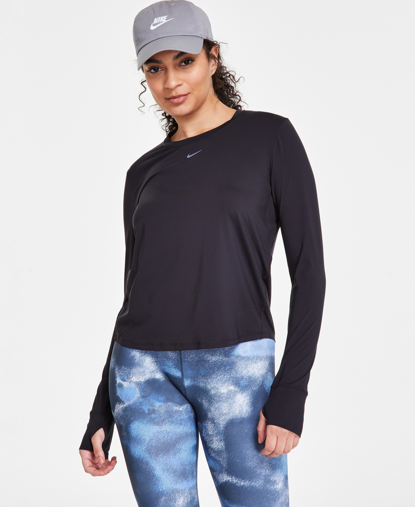 Nike Women's One Classic Dri-FIT Long-Sleeve Top - Black