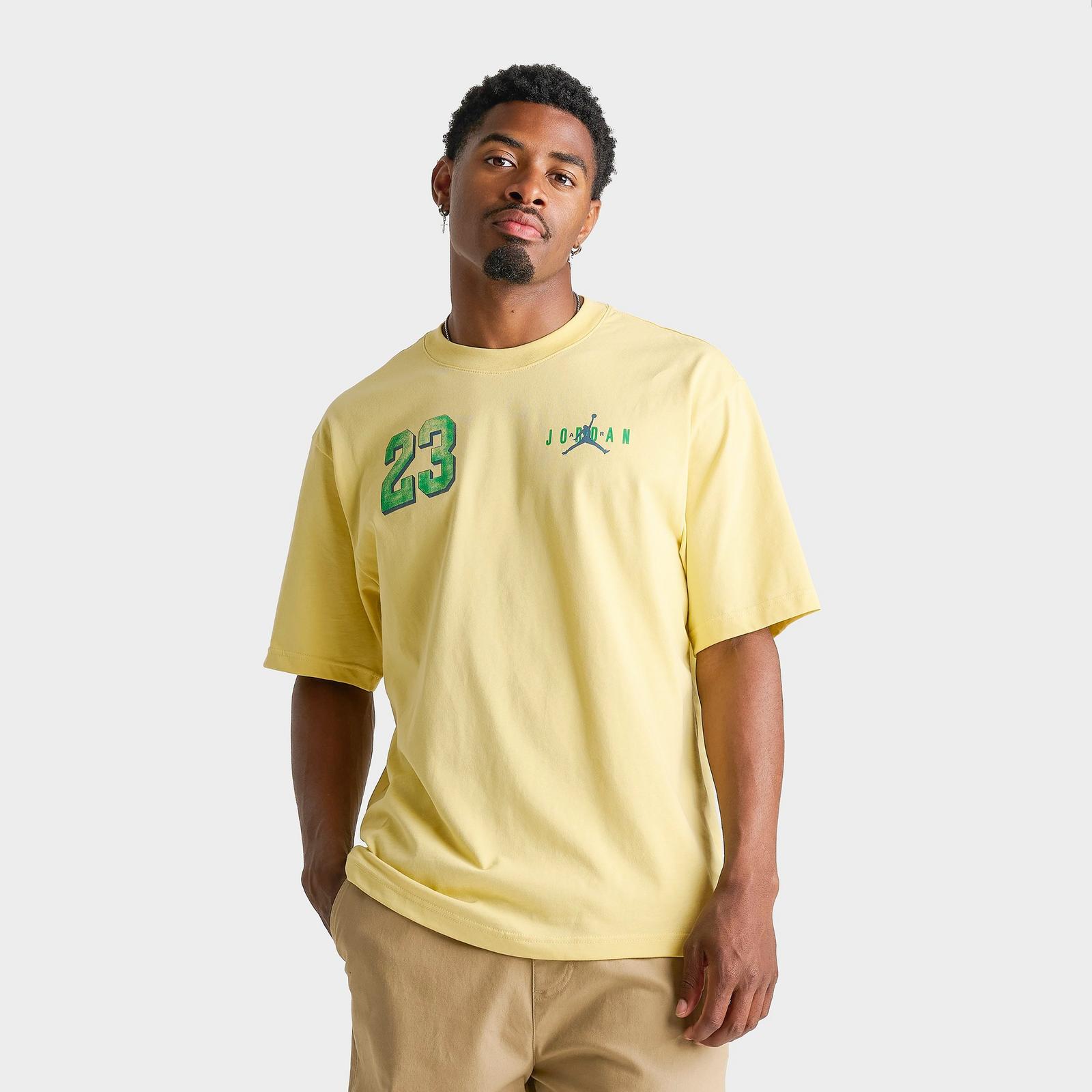 Men's Jordan Varsity 23 T-Shirt - Lemon Wash/Lucky Green - view 1