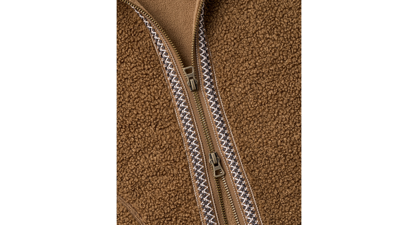 UGG® Men's UGGbraid Full-Zip Hooded Jacket - Coffee Grounds