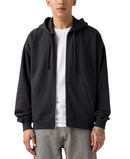 Levi's Men's Relaxed Fit Cropped Full-Zip Hoodie - Dk Phantom