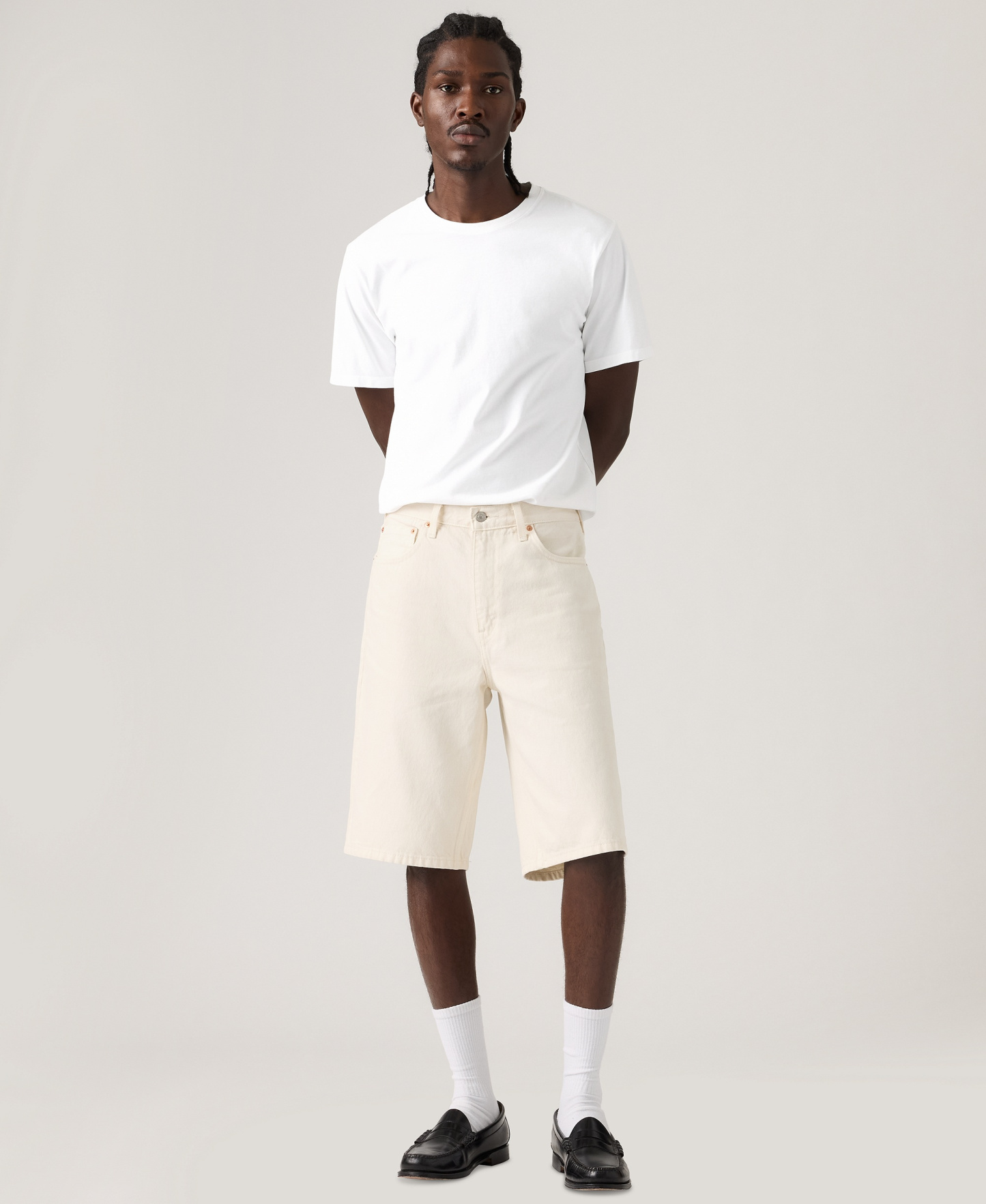 Levi's Men's 469™ Loose-Fit 12" Jean Shorts - Ecru