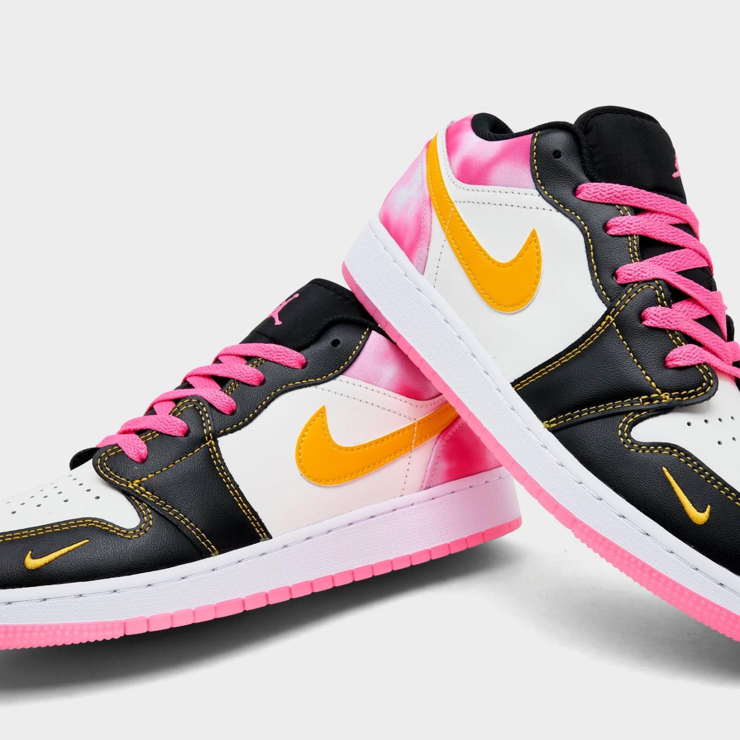 Big Kids' Air Jordan 1 Low SE Casual Shoes - -alternating high-traction grippy rubber sole - view 3