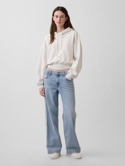 Low Rise '90s Loose Jeans - Medium wash