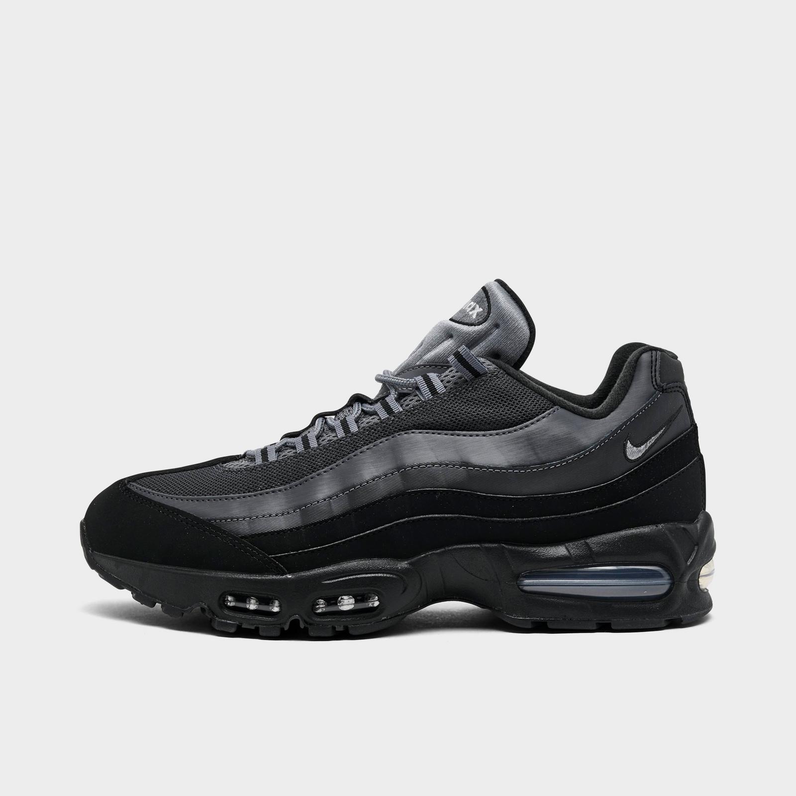 Men's Nike Air Max 95 Big Bubble Casual Shoes - Black/Lime Blast/Anthracite/Metallic Silver