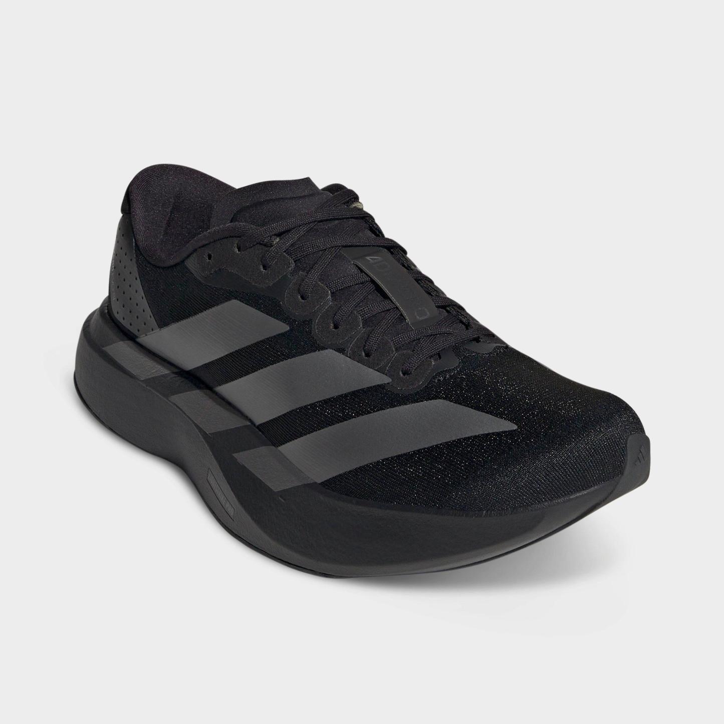 Women's adidas Adizero EVO SL Running Shoes - Part 1 - Core Black/Iron Metallic/Core Black - Both shoes facing left