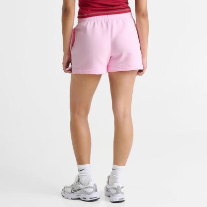 Women's Nike Sportswear Phoenix Fleece Mid-Rise 4" Shorts - Pink Foam