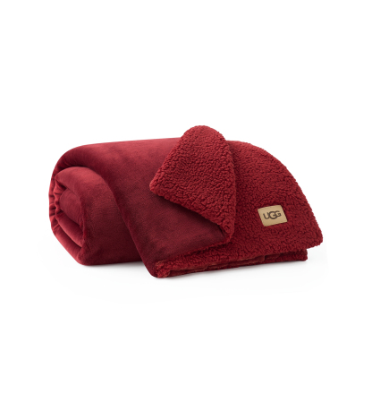 UGG® Avery Reversible Throw, 50" x 70" - Coffee Berry