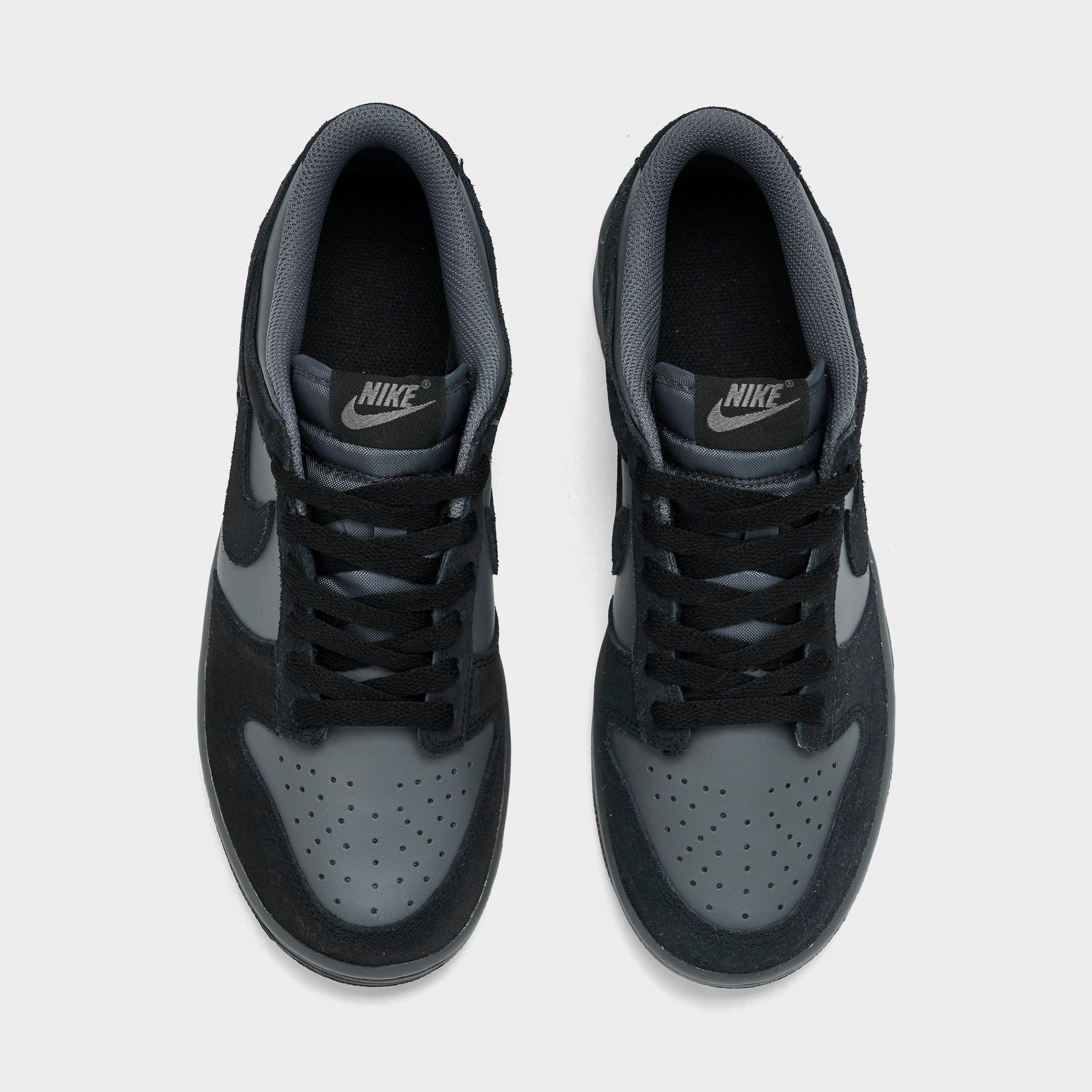 Big Kids' Nithtke Dunk Low Casual Shoes - Part 1 - Iron Grey/Black - Top view