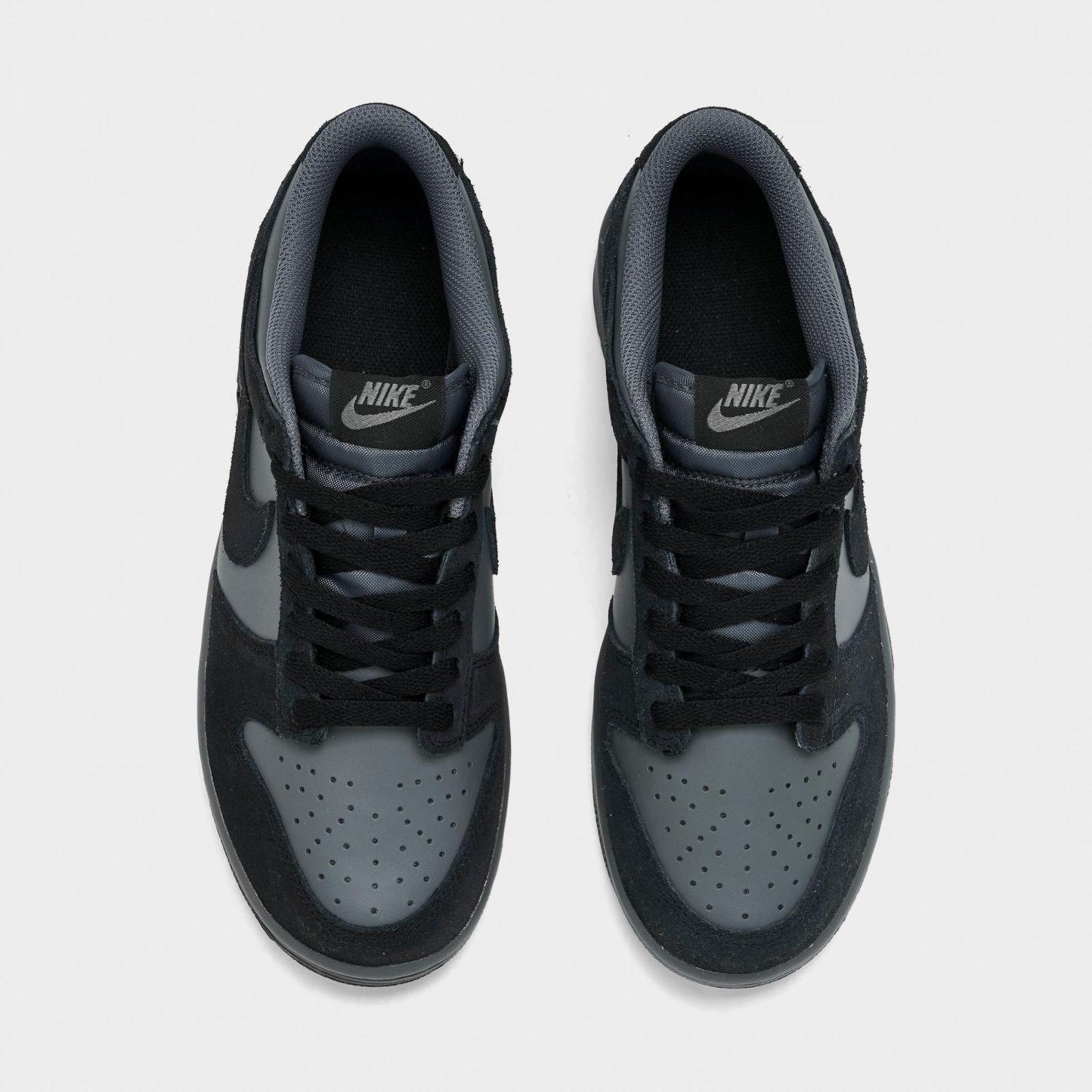 Big Kids' Nithtke Dunk Low Casual Shoes - Part 1 - Iron Grey/Black - Top view