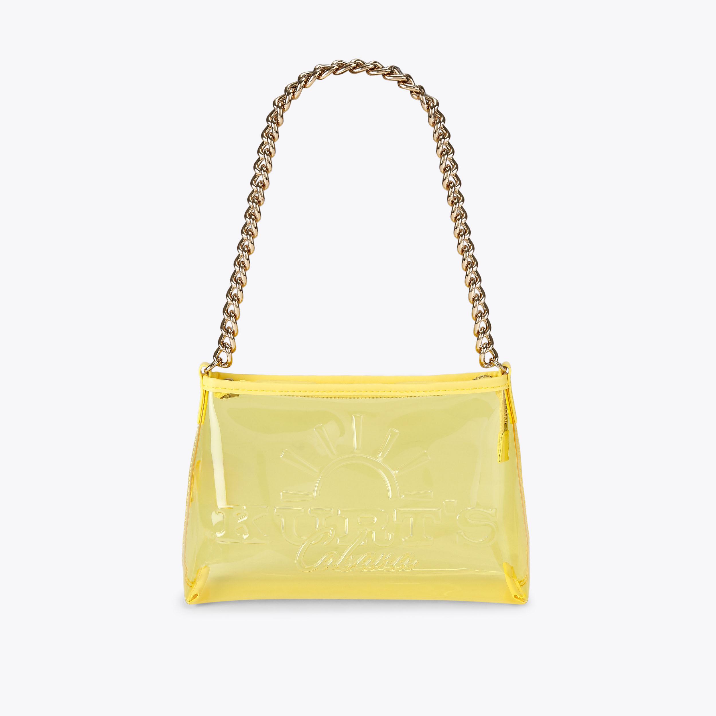 Kurt Geiger London Kurt's Cabana Small Pochette Bag - Yellow