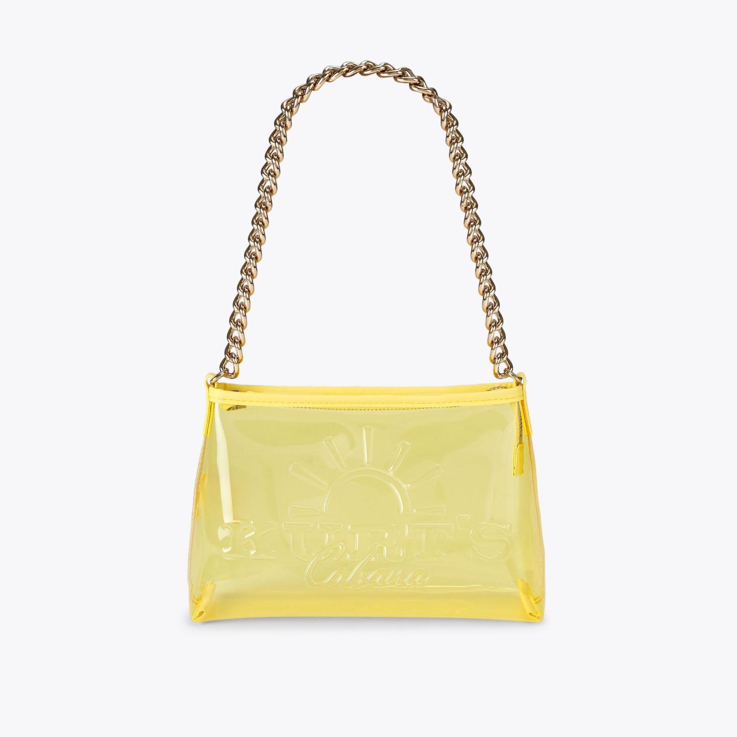 Kurt Geiger London Kurt's Cabana Small Pochette Bag - Yellow