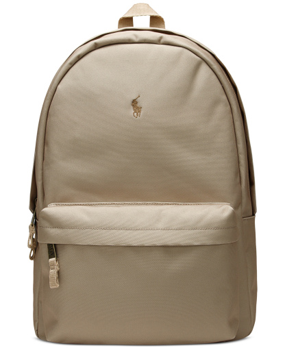 Polo Ralph Lauren Boys' and Girls' Embroidered Pony Color Backpack - Vintage Khaki