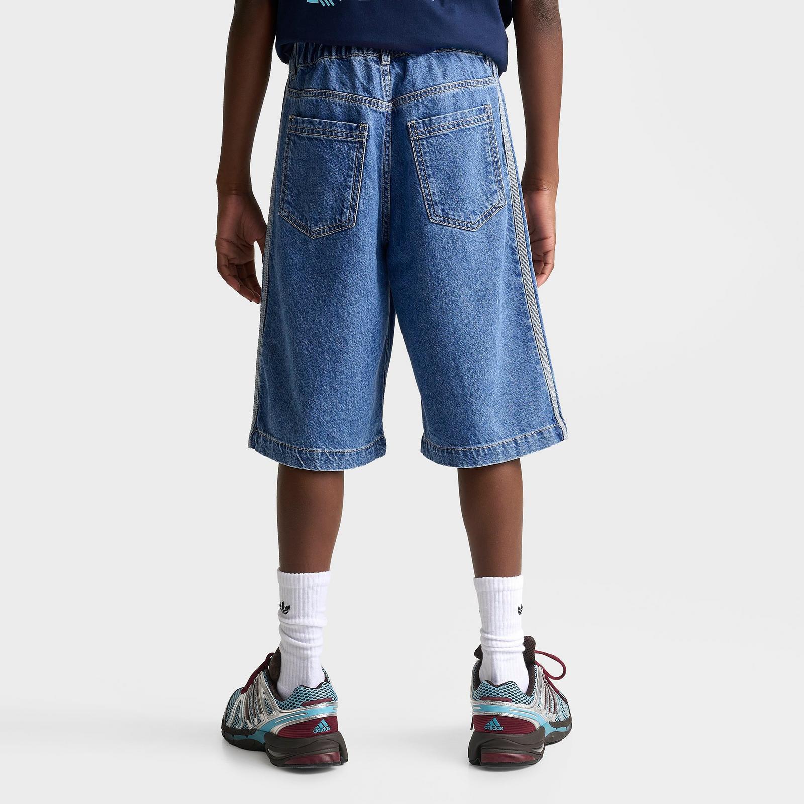 Big Kids' adidas Originals Denim Shorts - Antique Wash Denim - view 4