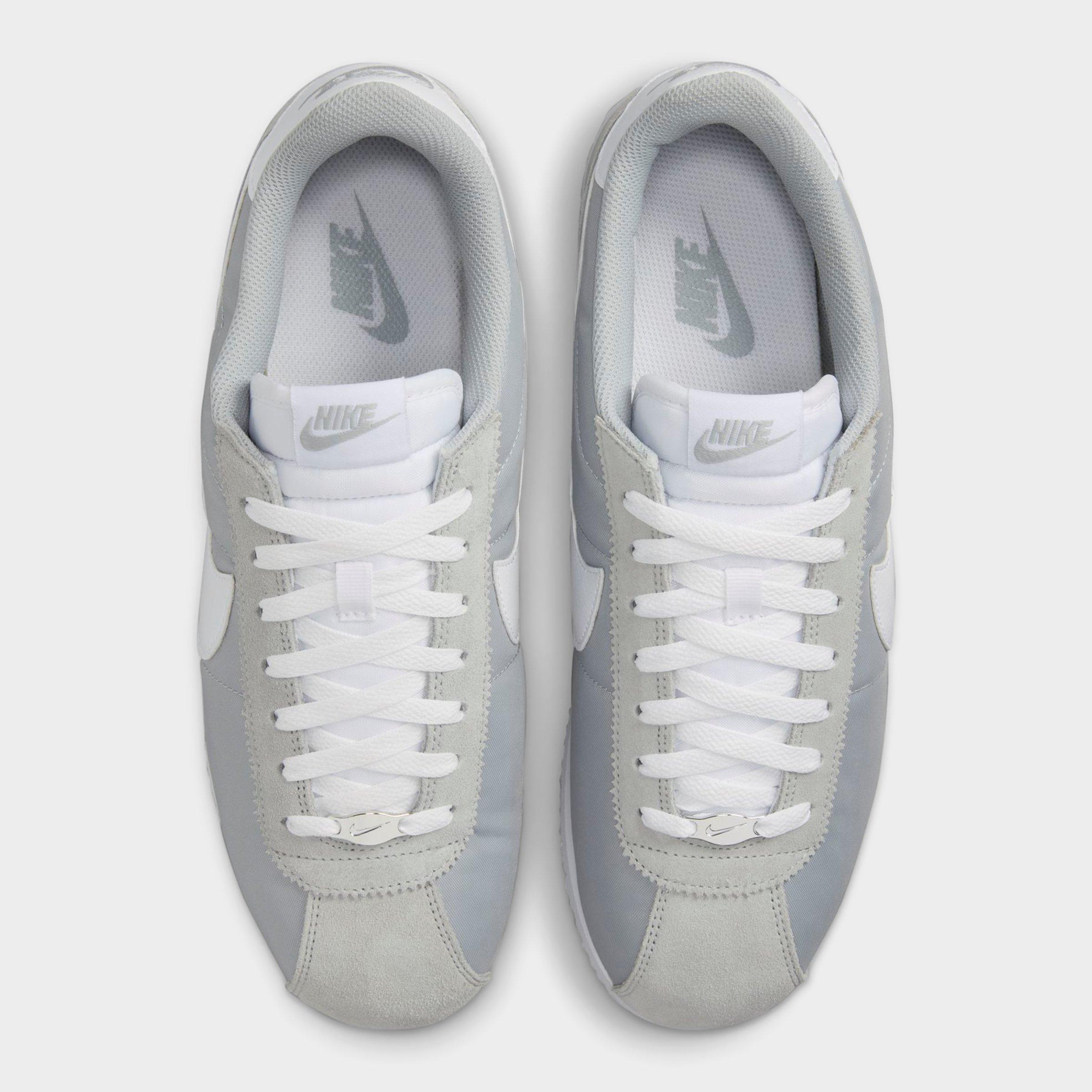 Men's Nithtke Cortez TXT Casual Shoes - Flat Silver/White - Top view