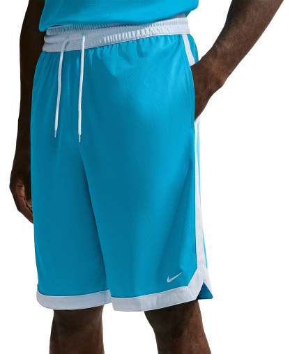 Nike Men's DNA Academy Dri-FIT Basketball Shorts, 11" Inseam - Light Current Blue/Football Grey/White